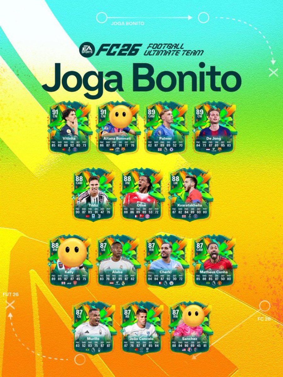 🚨رسمياً:
تشكيلة حدث JOGA BONITO متوفرة الان في البكجات ✅