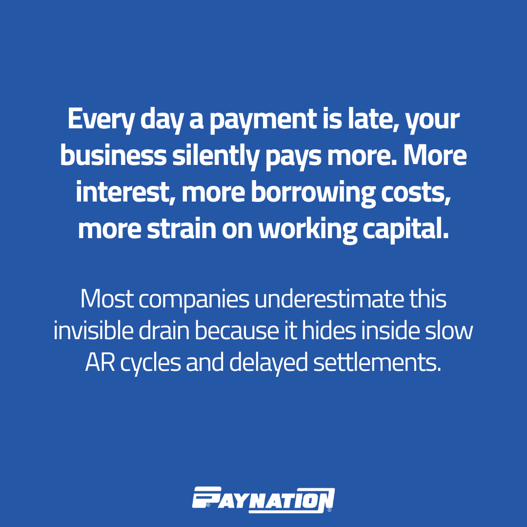 PayNationUS's tweet photo. The most expensive cost in your business isn’t what you buy. It’s the money you wait for.
Accelerate cash flow with PayNation.
#CashFlow #Finance #PayNation https://t.co/3fdbGey8pC