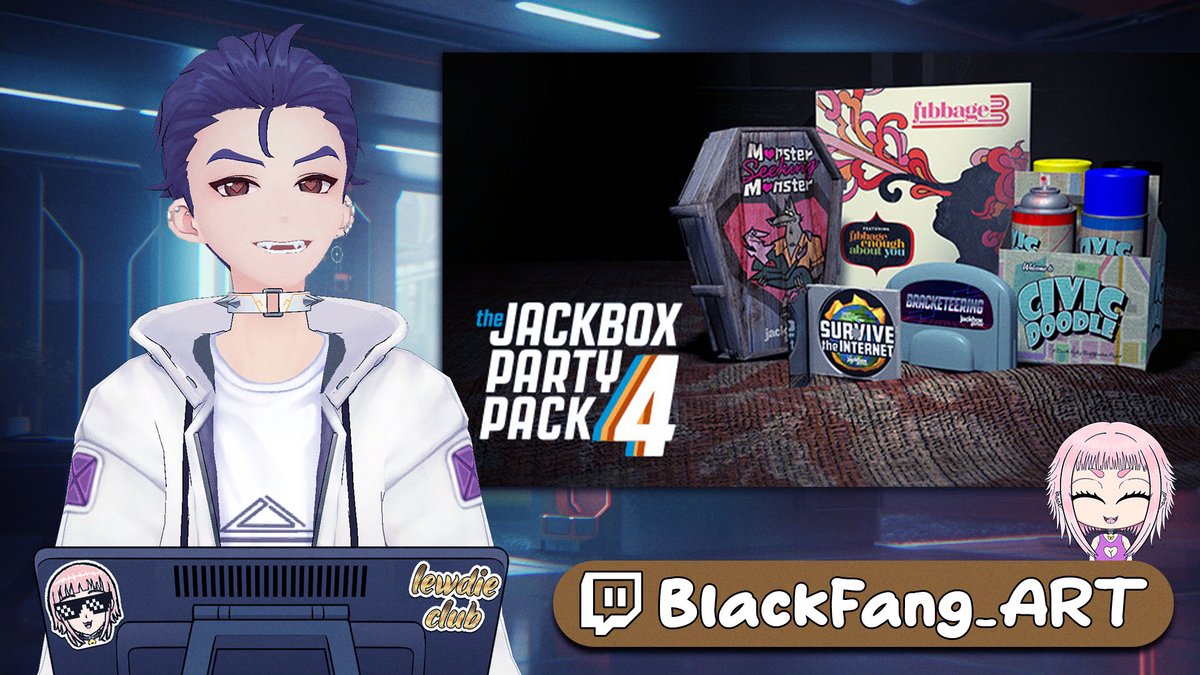 LIVE now playing Jackbox 4 with viewers!No app needed — just a phone and bad instincts 😏
#VTuber #WAXFAM