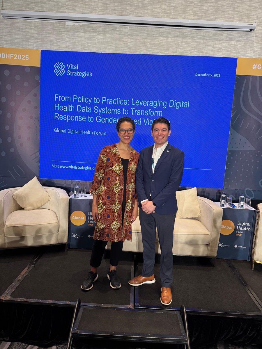VitalStrat's tweet photo. Digital tools are transforming how countries respond to gender-based violence. At #GDHF2025, leaders from 🇲🇿🇧🇷🇵🇬🇿🇦 showed how stronger, survivor-centered data systems improve detection, coordination & accountability.

“This isn’t your father’s #PublicHealth system — it’s your daughter’s.”

#GBV #Data4Health #DigitalHealth #16Days