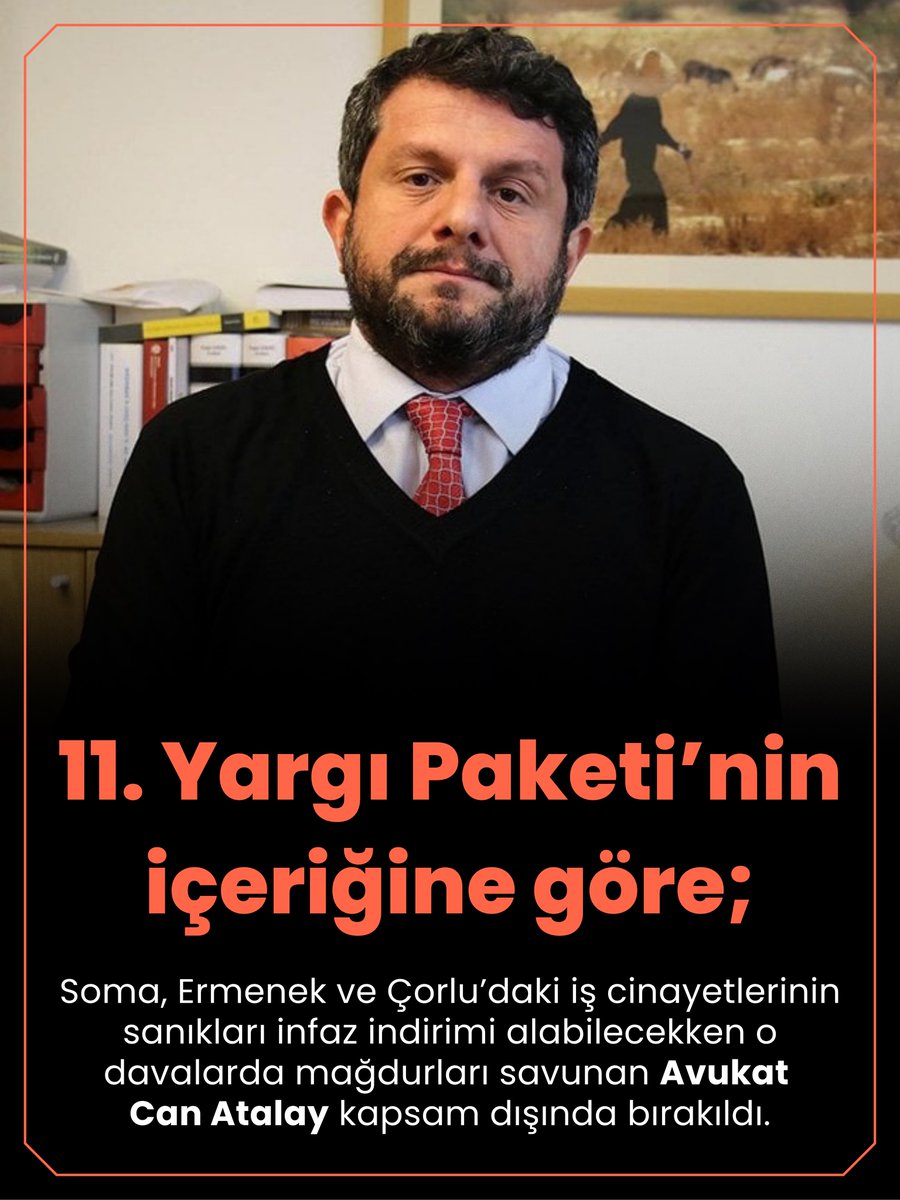 Can Atalay ve tüm siyasi tutsaklar derhâl serbest bırakılsın.