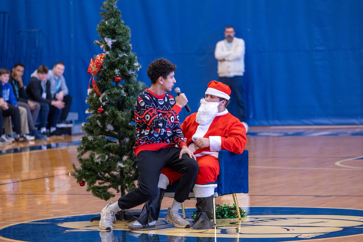 sluhjrbills's tweet image. StuCo led us through a spirited, holiday-themed pep rally today, building school-wide excitement for the upcoming winter sports season. #SLUHSpirit #SLUHLife