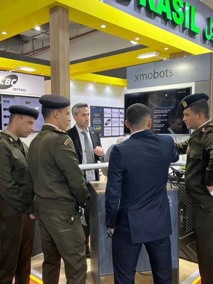 Xmobots na EDEX 2025, no Egito. 🇧🇷

Estivemos presentes na Egypt Defence Expo, um dos principais eventos de Defesa e Segurança do Norte da África.
Levando a inovação brasileira a setores estratégicos ao redor do mundo.

#XmobotsDefense #EDEX2025