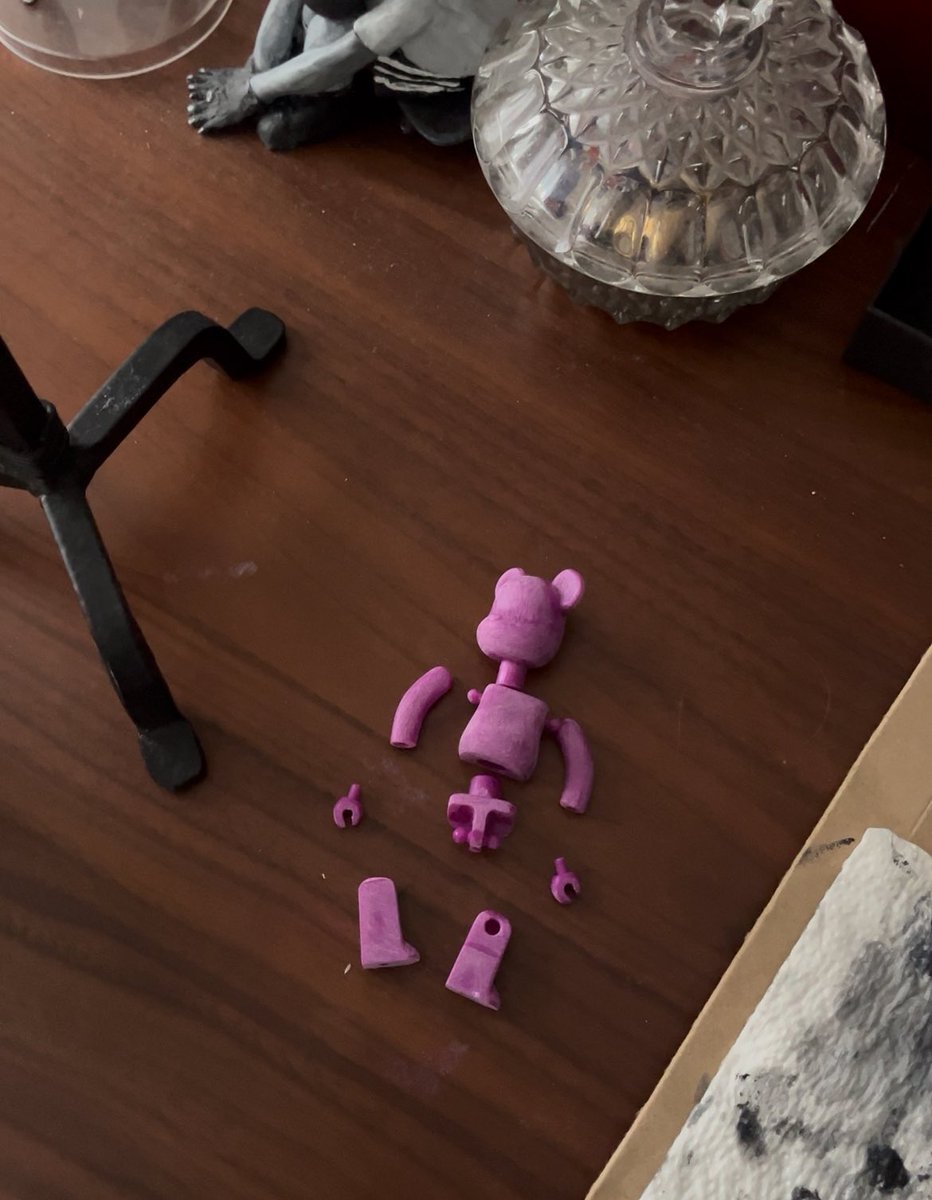 Custom a bearbrick into a bunny :-)