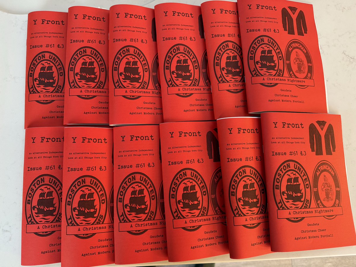 A yearly subscription is now available for the first time. 12 issue sent straight to your home. 

Order from yfrontfanzine.bigcartel.com #ycfc 

Subscriptions of 3, 6 &amp; 9 issue are also available as are single editions. 

Support the York City written word. #fanzines