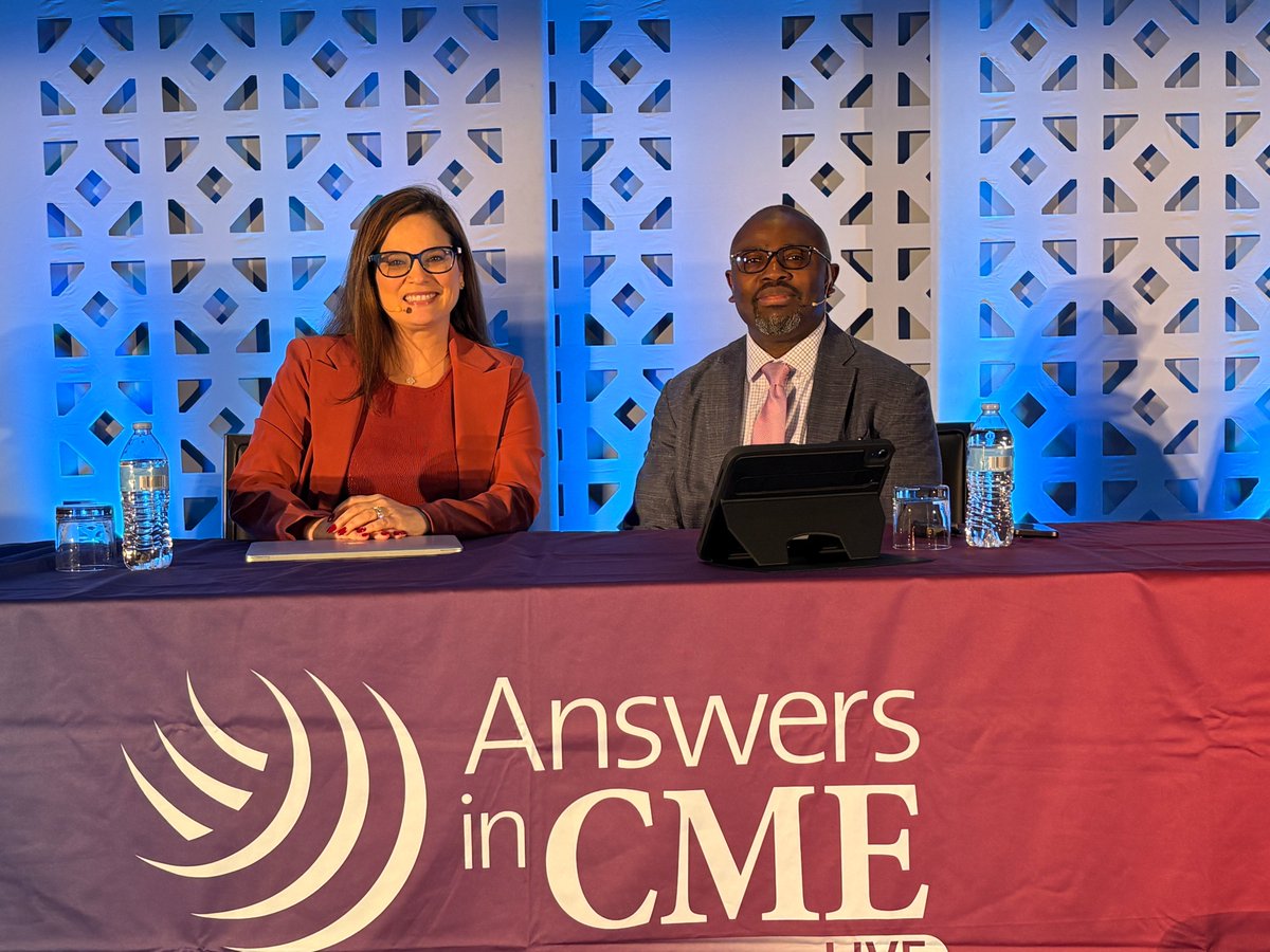 AnswersinCME's tweet image. 📣 Happening now at #NACLC25! Our experts are talking about B7-H3–directed antibody-drug conjugates for patients with extensive-stage small cell lung cancer.🫁
#IASLC #AnswersInCMELive #GetYourAnswersInCME #CME #MedEd #LiveCME