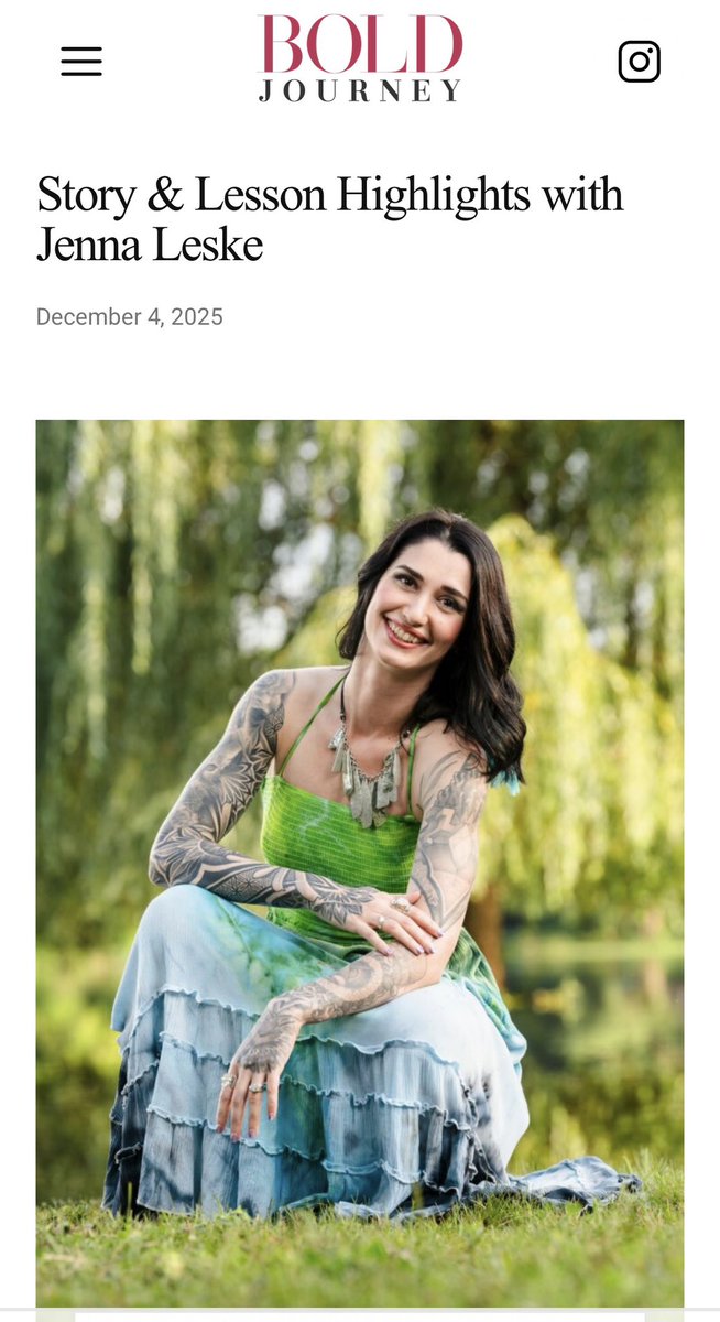 floatytattoo's tweet image. Check out my recent interview with @boldjourneymag they ask some really great questions! boldjourney.com/story-lesson-h…