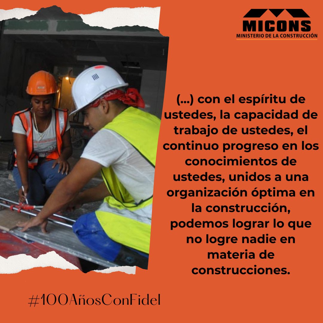 #RevolucionEsConstruir 
<a href="/abad_faez/">Lesvia Abad Fáez</a> <a href="/LorenzoOsbel/">Osbel Lorenzo</a> <a href="/gobiernotunas/">Gobierno Provincial de Las Tunas</a> <a href="/GobiernoCuba/">Gobierno Cuba 🇨🇺</a> <a href="/universalltu2/">Empresa Universal Las Tunas</a>