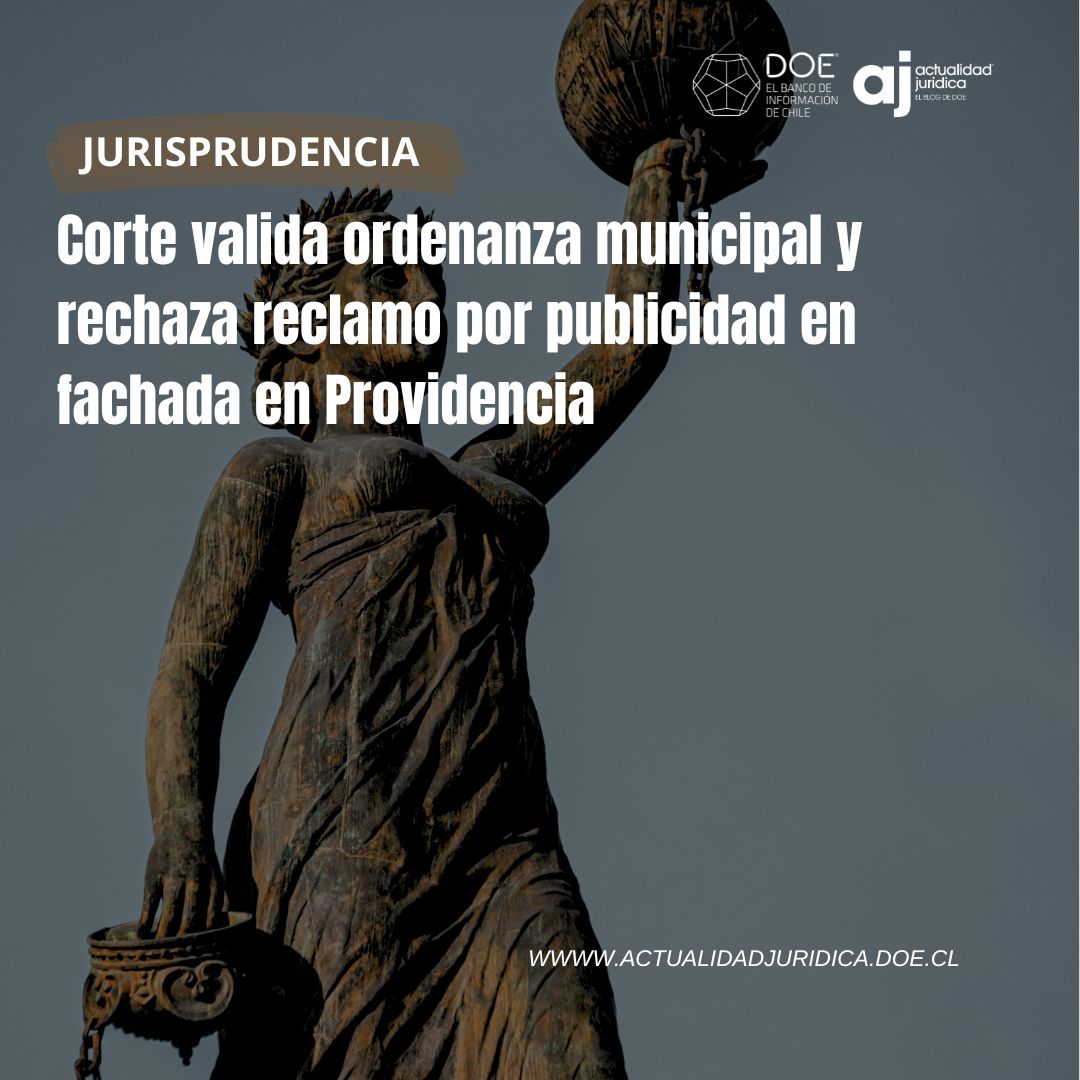 ⚖️JURISPRUDENCIA| La Corte de Apelaciones de Santiago, Rol Contencioso Administrativo-713-2024, confirmó la legalidad de la Resolución Nº 163/24 que negó un permiso de obra menor para instalar publicidad.

Lee acá➡️actualidadjuridica.doe.cl/corte-valida-o…

#DOE #Providencia