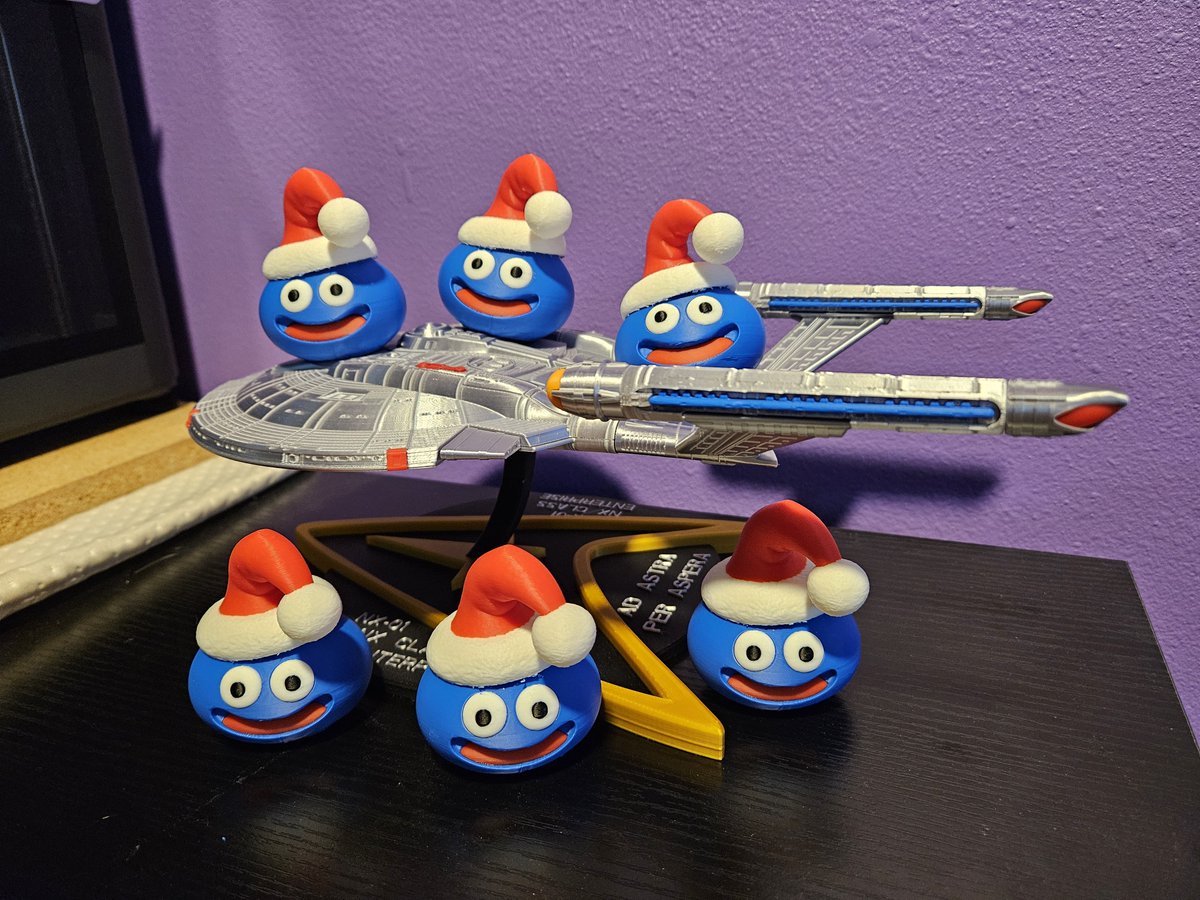 doragonk_studio's tweet photo. 🎄Christmas Slime´s  3D Printed by Doragonk follower  - Download it FREE here: https://t.co/FMvxIvq1u5 
https://t.co/hQwNXl51cG 

#3dprinting #dragonquest #MerryChristmas2025 https://t.co/aAW0nMo1YT