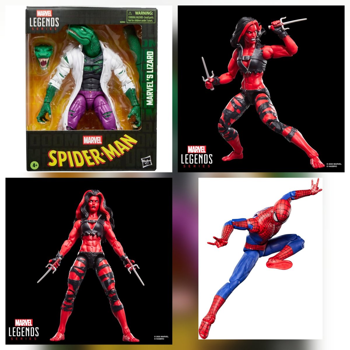 ⚠️🦎💢UPDATE'D ALERT💢🕷👾✨️
#Statoversians!
👁🌛👁

Hasbro Marvel Legends No Way Home Spider-Man, Red She-Hulk, &amp; Amazon Exclusive Lizard are NOW up for preorder!

The StateOverse is Now 
Toy Entertainment News 
TSO'VIN!!
🕷Spider-Man - 
ee.toys/TZT8NL

💪🔻She-Hulk -