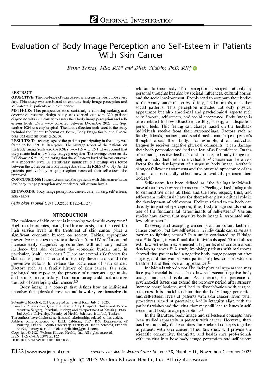 Advances in Skin & Wound Care tweet media