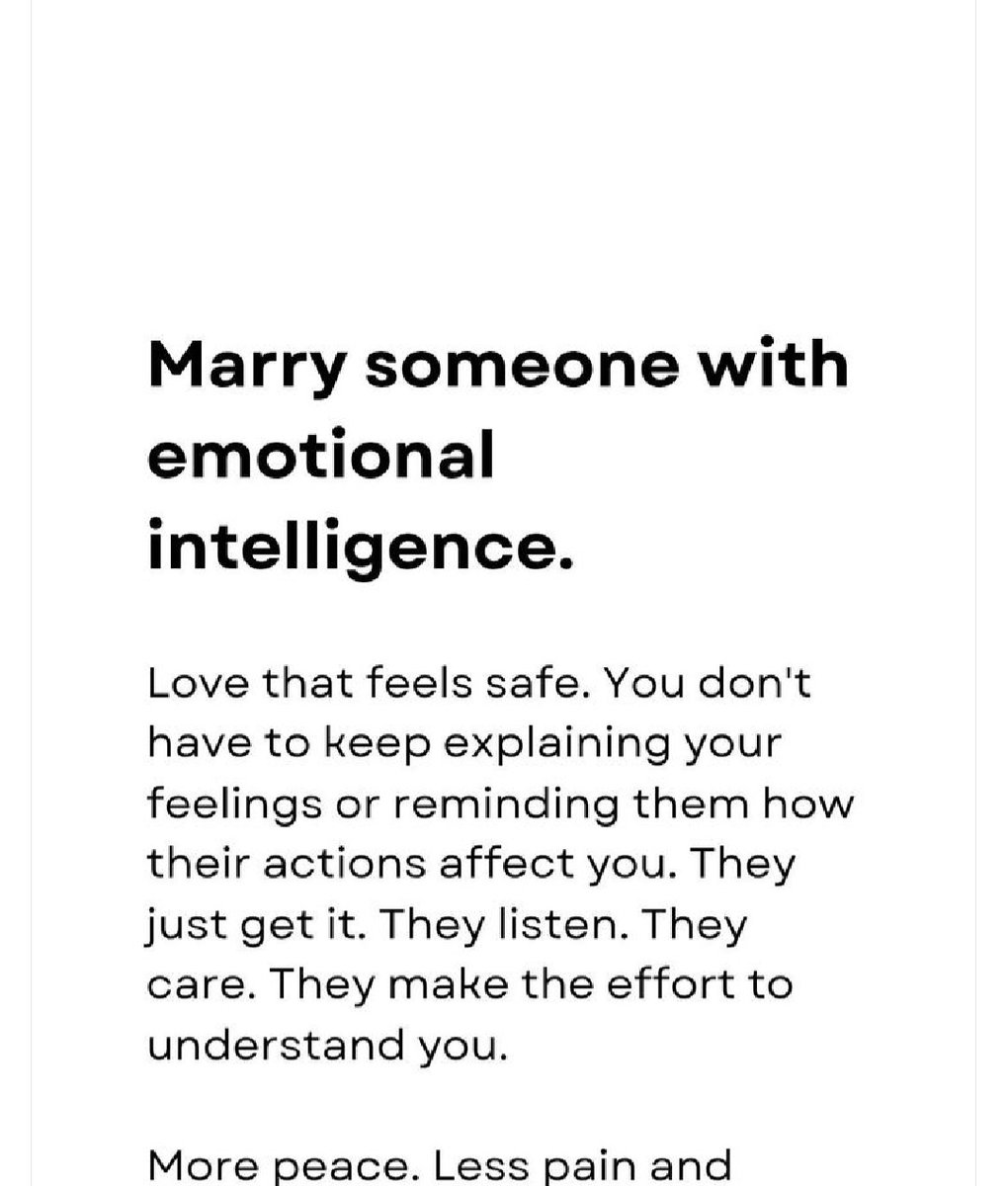 Marry someone with...