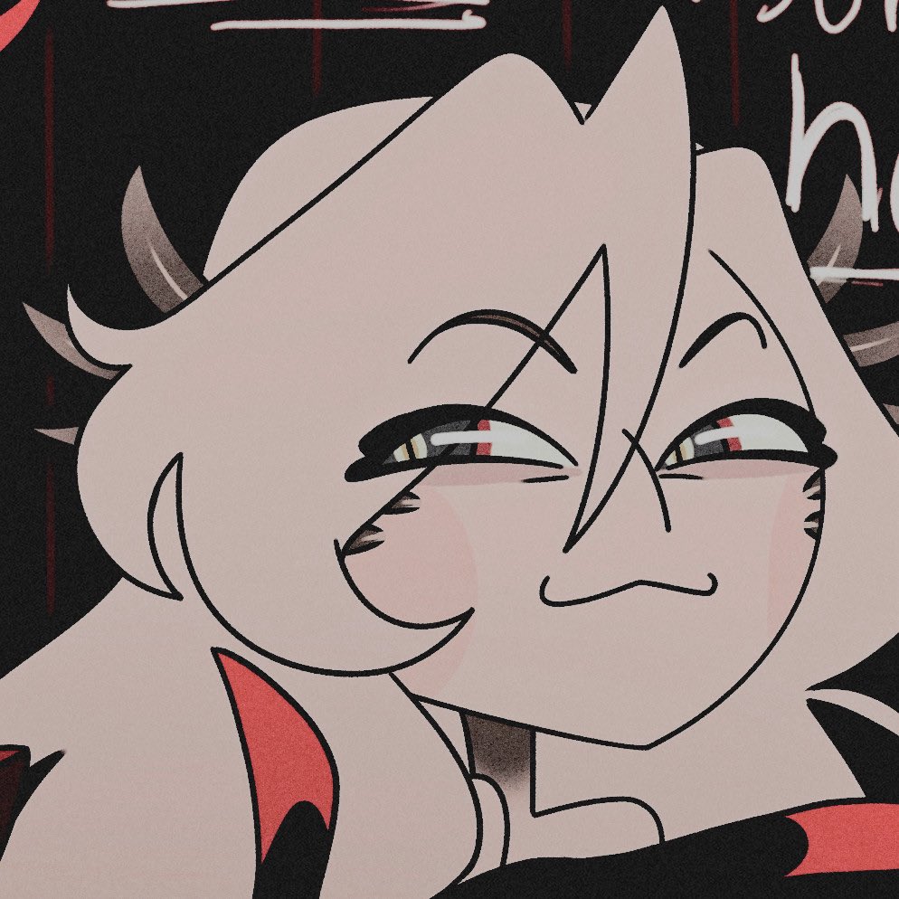 estelle_in_hell's tweet photo. she's enjoying this fish banter happening between lucifer and alastor. https://t.co/AQSOs1GSPL