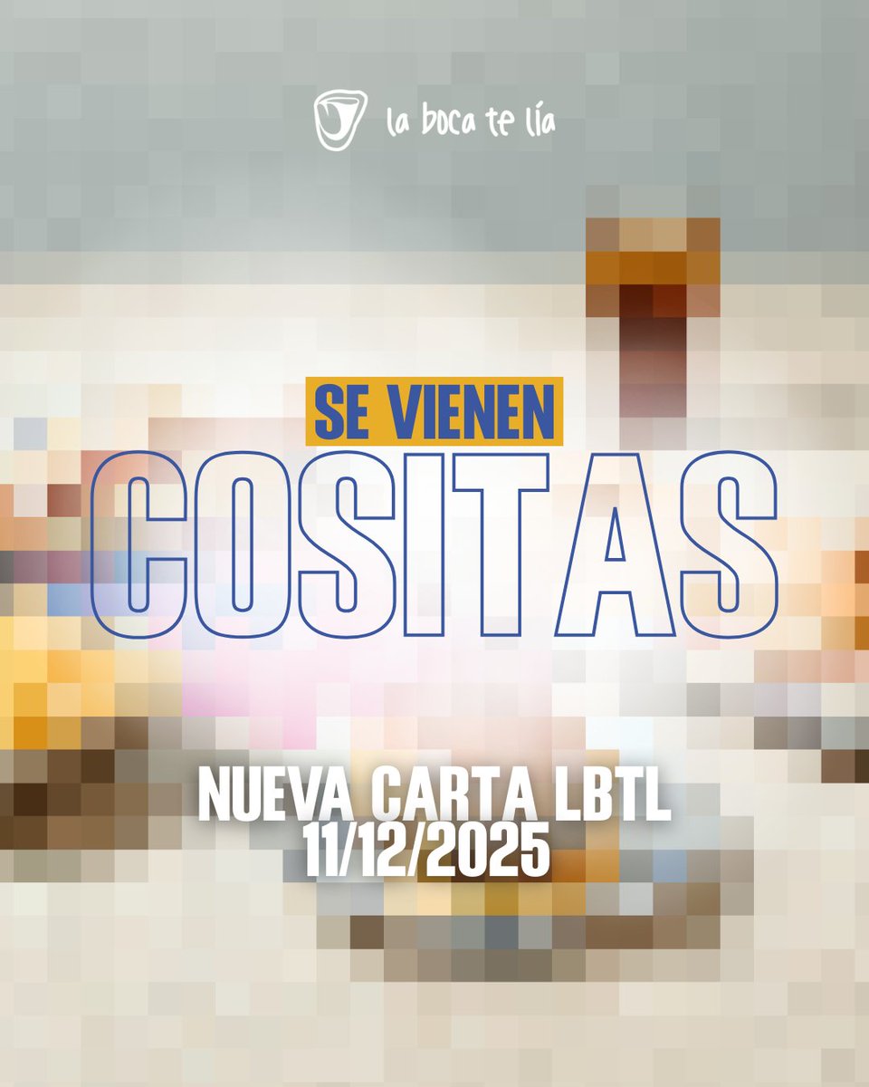 Muy pronto presentamos nuestra nueva carta con muuuchas novedades 🔜

SE VIENEN COSITAS QUE OS VAN A ENCANTAR 💙 11/12/2025

Deja en comentarios lo que creas que va a incluir la carta nueva 😏

#labocatelia #nuevacarta #comingsoon #novedades #enbocadetodos