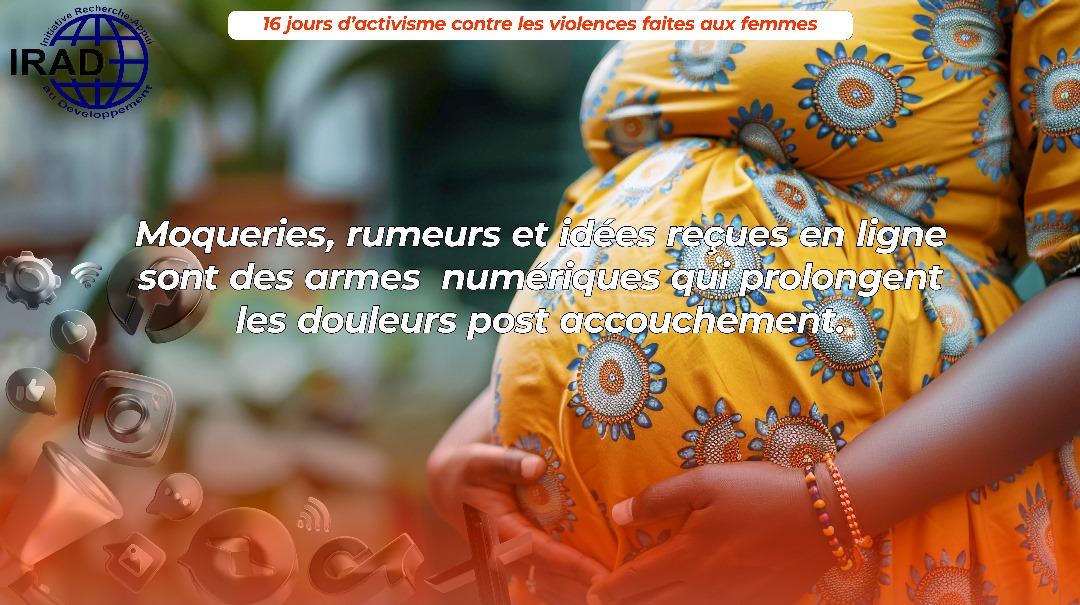 RechercheA71298's tweet photo. 📢 Les douleurs post-partum ne s’arrêtent pas à l’accouchement

💬 Moqueries, rumeurs et jugements en ligne sont des violences numériques trop souvent ignorées
✊ Protégeons les mères, en ligne aussi.
#16JoursDActivisme #StopViolences #PostPartumSansViolence #RespectFemmes #IRAD https://t.co/LmWAxx6h6H