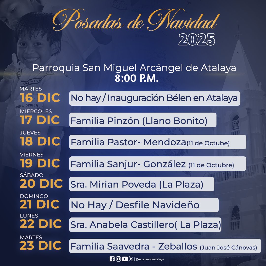 “Navidad es la fecha de la alegría y el amor, la que debería durar siempre, pues nos colma de buenos sentimientos, nos hermana y nos acerca a todas las personas”.

Hermanos y hermanas les compartimos información de las posadas navideñas y el Campamento navideño.

#navidad2025