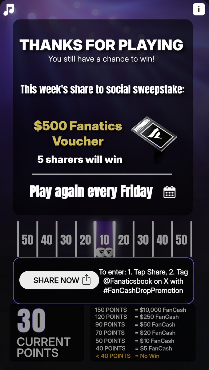 calaverse16's tweet image. Play the #FanCashDropPromotion today
fanatics.onelink.me/5kut/p6fykbjo