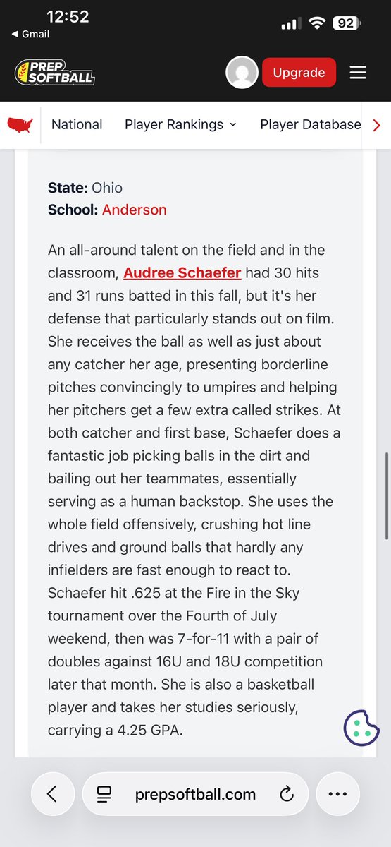 Audree Schaefer | 2029 | NCAA ID# 2602823354 tweet media