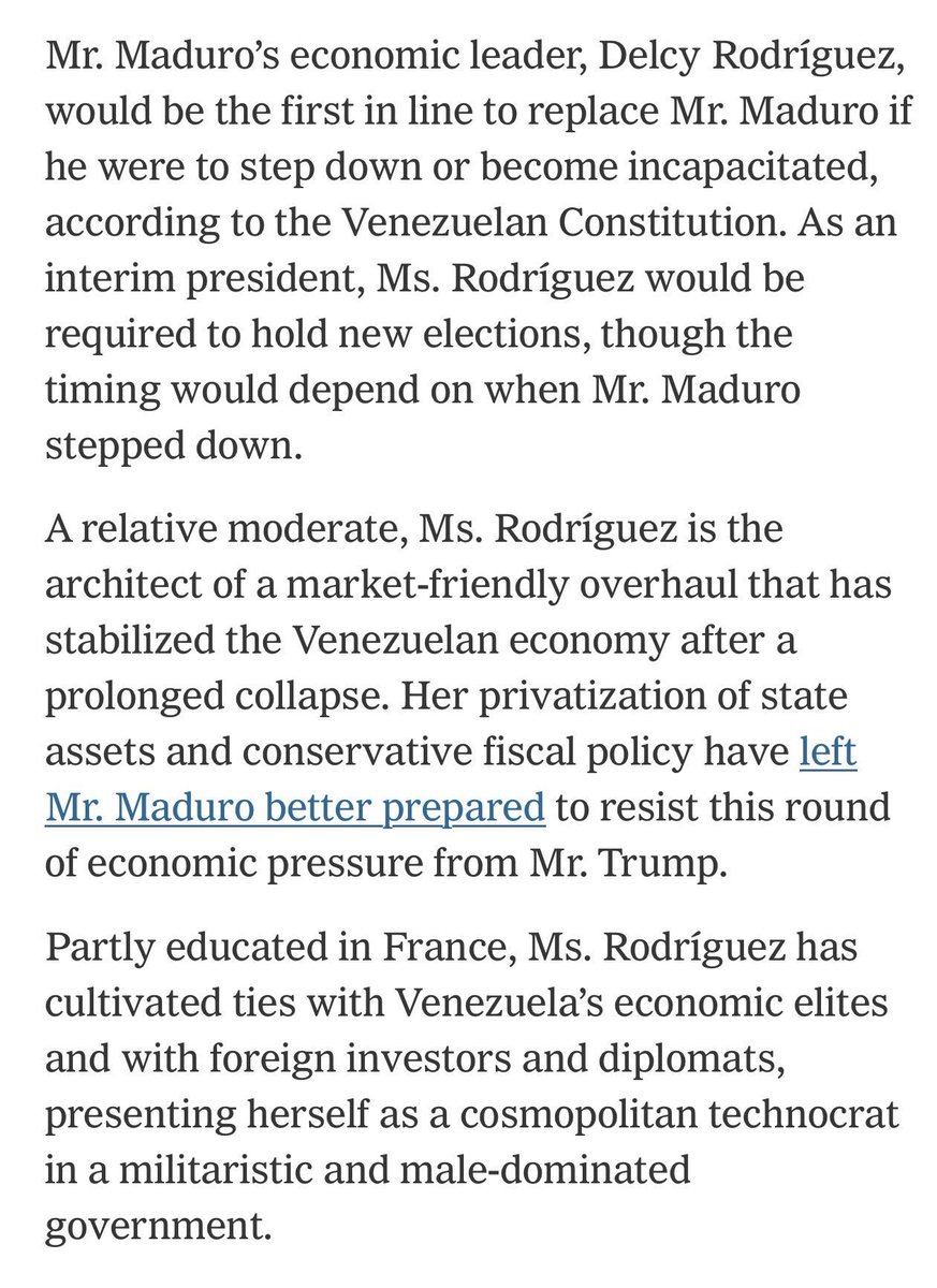 Today’s “surprised/not-surprised award” goes to New York Times pushing cartel VP of Venezuela to replace cartel President of Venezuela, while throwing shade on Nobel Peace-Prize-winning opposition leader, a woman who wishes to end  cartel. Who knew?

NYT = Traitorous ChiComms