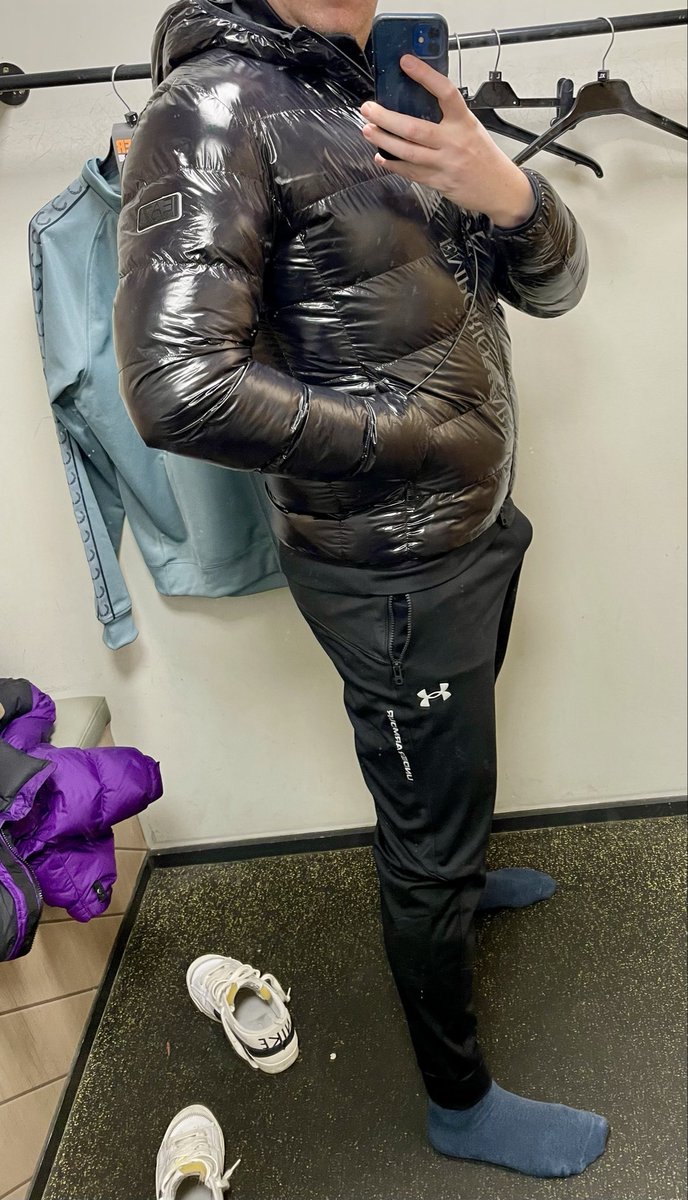 sneakersexUKboi's tweet photo. Tried this tracksuit and puffa on in JD today lads. FUCK it made me feel good https://t.co/pXxozEiknV