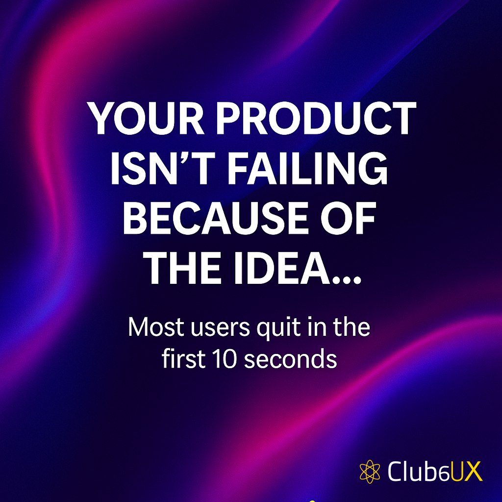 Club6UX's tweet photo. Your product isn’t failing because of the idea…
It’s failing because of the UX.
And you don’t have weeks to fix it.

🚀 Hire a skilled UX designer in 48 hours.
Fast. Reliable. Ready to build.

Want better UX for your app or website?
DM us “UX” or visit https://t.co/1py3bQz6jx https://t.co/tJdbOctNdx