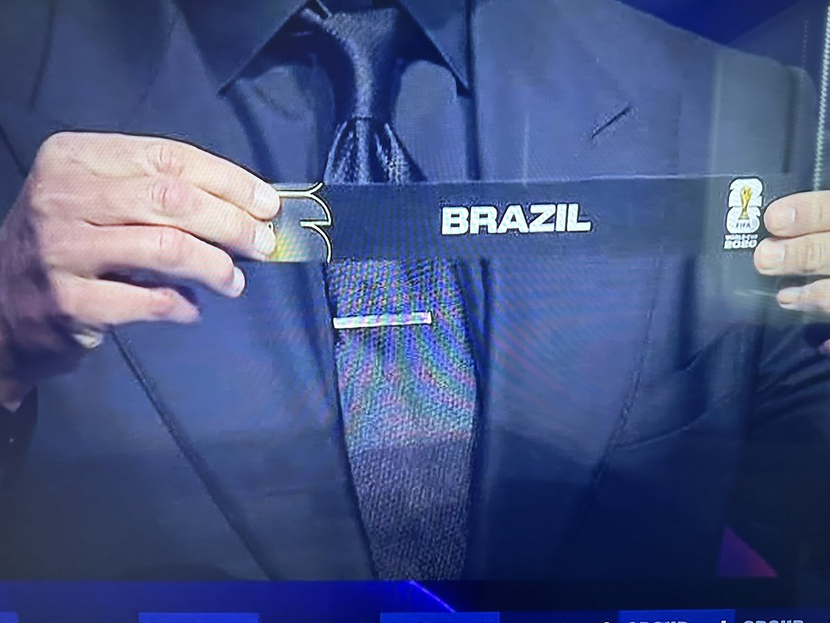 Of course Tom Brady pulls Gisele’s country first. #WorldCupDraw