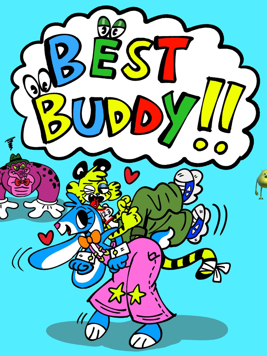 Bkenhopper's tweet image. Tiger and rabbit? I'd watch it. Some big fanart for @LacasLulay1394's OCs, Lime and Ronnie. Drawing only one of them feels like a war crime. Small stuff later. Stay tuned
 #tiger #rabbit #lime #ronnie #ocart #furry #furryart #characterdesign #Bken #art #mspaint #CartoonArt