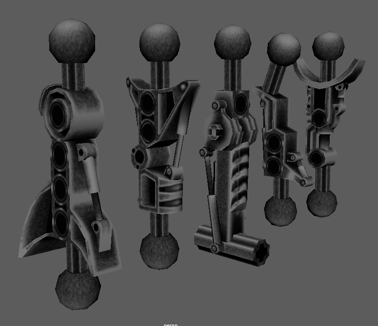 #Bionicle #lowpoly #gameart
Finished my limbs ! I'm really close to have full low poly Toa now