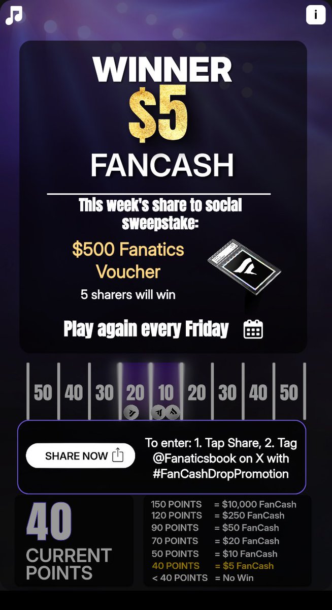 BrandonTurpin10's tweet photo. Play the #FanCashDropPromotion today
https://t.co/wCKj61oCGu https://t.co/zDpoup9HN2
