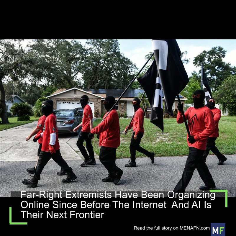 MENAFN's tweet image. Far-Right Extremists Have Been Organizing Online Since Before The Internet And AI Is Their Next Frontier #Far-Right #Extremists #Have #Been #Organizing #Online #Internet #Their #Next #Frontier #Apple #Samsung #Google #AI #Chat #GPT #Cyber #Security dlvr.it/TPfgPp