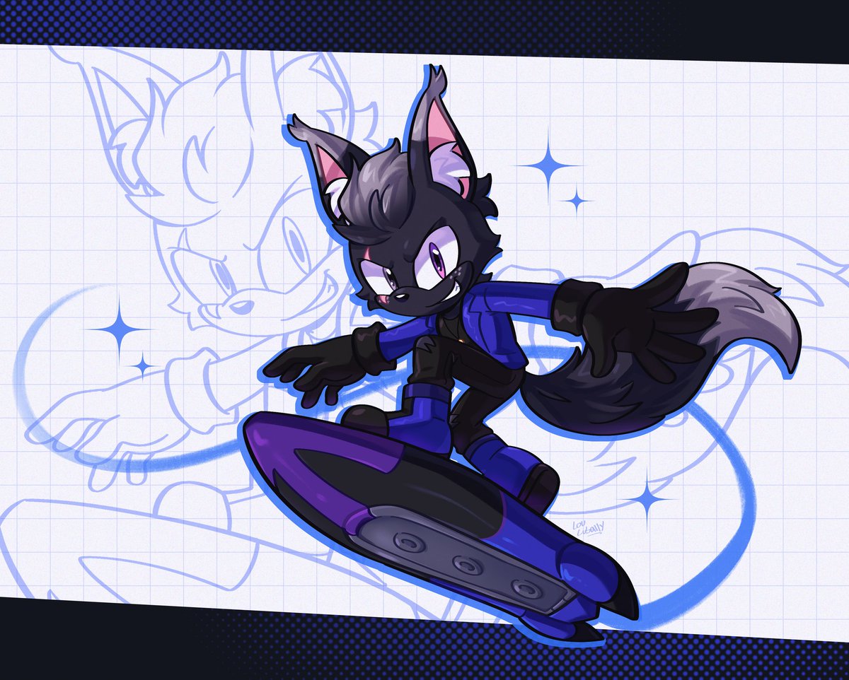 Comm for <a href="/Vorii_VR/">Vorii</a> !
It was nice to draw your oc in Sonic style🖤