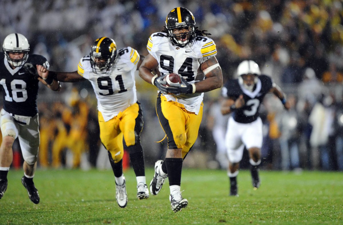 Need an Adrian Clayborn type block here on Penn State. 

My childhood hawk fandom is showing.