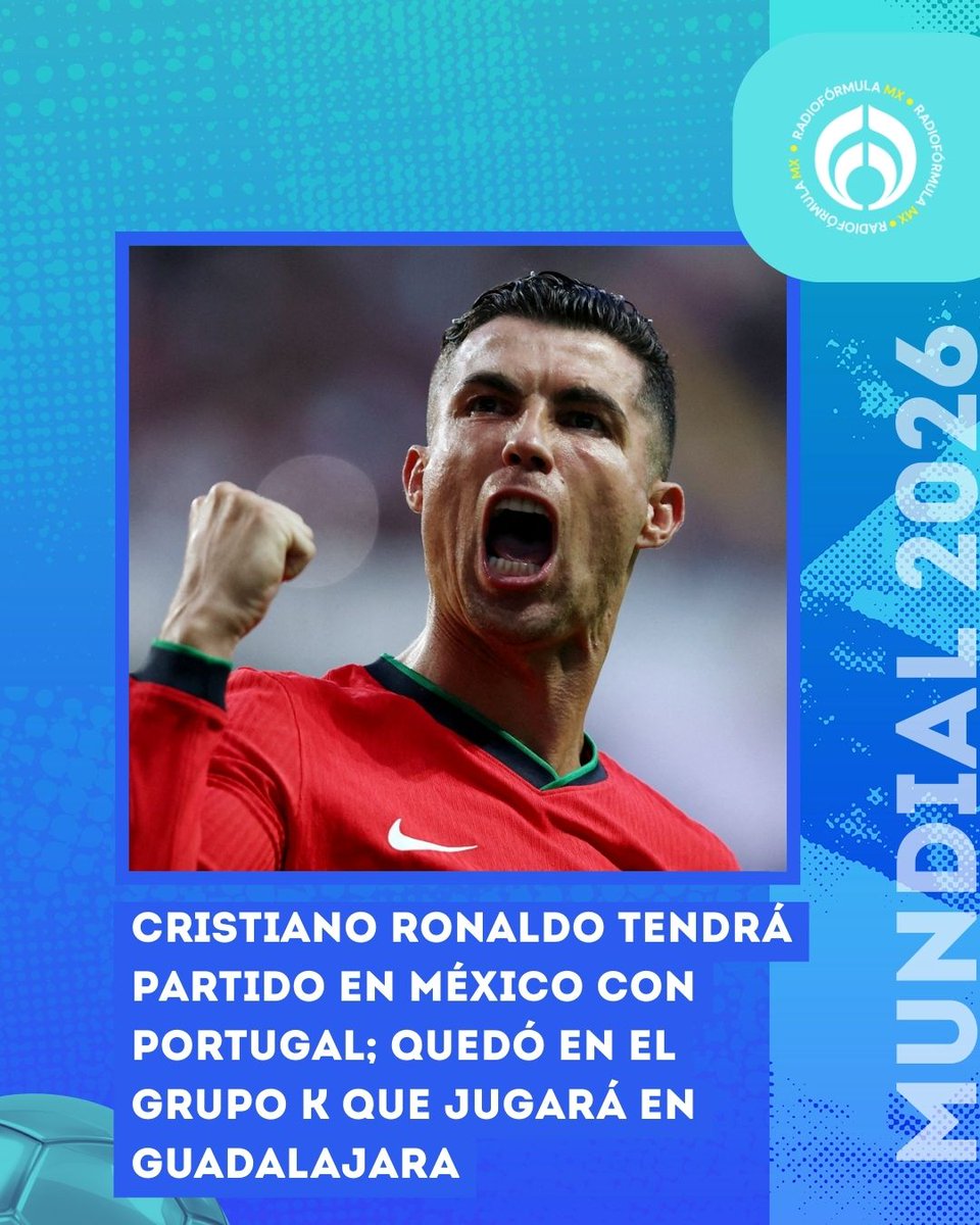 ¡El comandante vendrá a México! ✨🇵🇹 Portugal quedó como líder en el Grupo K, grupo que jugará en Guadalajara.