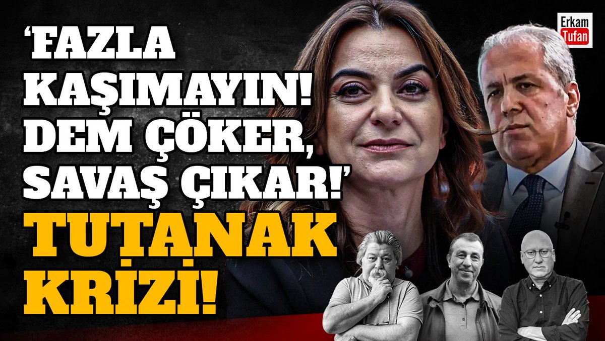 🟥 Fazla kaşımayın krizi!
🟥Şamil Tayyar'dan Dem Partiye tehdit
🟥 Sokak röportajına iki tutuklama!
<a href="/ahmetnesin1/">Ahmet Nesin</a> <a href="/BDPDemirbas/">Abdullah Demirbaş</a> <a href="/erkam30dakika/">youtube.com/erkamtufan</a> 

youtube.com/live/PicUk_oUf…