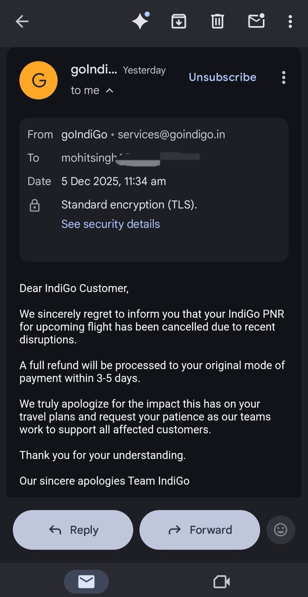 The least Indigo could have done was to send an email with my ticket details.