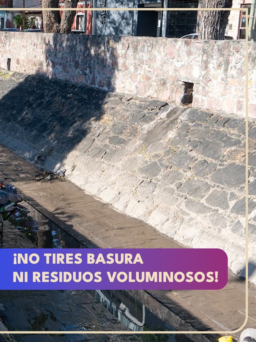 🌧️Hay pronóstico de lluvias y aprovechamos para recordarte que permanentemente limpiamos canales, rejillas e imbornales para permitir que el agua fluya y evitar inundaciones. 
🙌🏻Cuidá la limpieza, no tires ningún tipo de basura. Una ciudad limpia depende de todos.