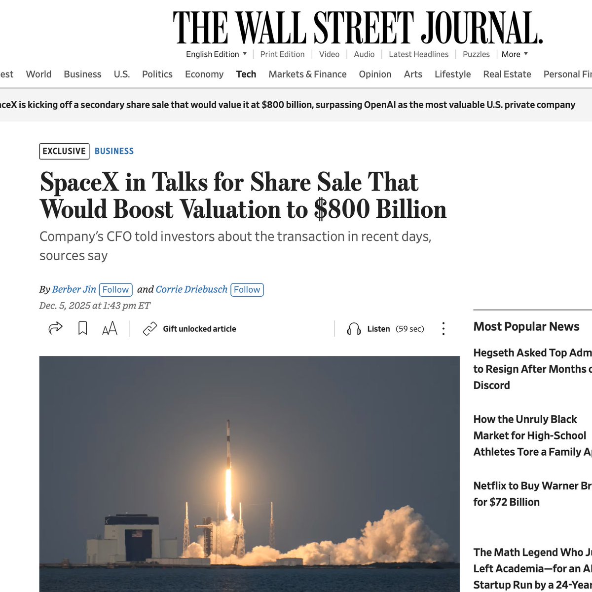 SawyerMerritt's tweet image. HOLY SHIT (if true) 🚀