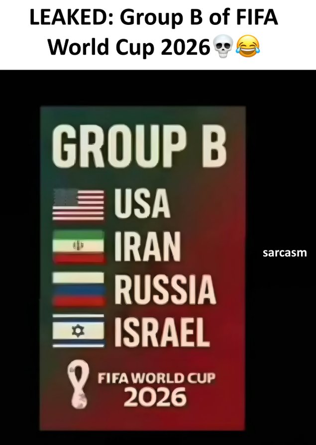 xg_Rio's tweet photo. Un official Group b in the world cup draw 😆 
#WorldCup 
#usmnt
#WorldCupDraw https://t.co/jCCSfglikt