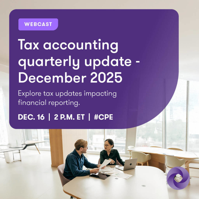 RUSSOCPANYC's tweet photo. 🗓️ Stay updated on key tax developments impacting income &amp; non-income #TaxAccounting and their #FinancialReporting effects for Q4 2025. Join @GrantThorntonUS for our upcoming quarterly #webcast on Dec 16 and earn your #CPE credit. Register now! #webinar https://t.co/TeS3HBHuch https://t.co/wnTroa1UsN