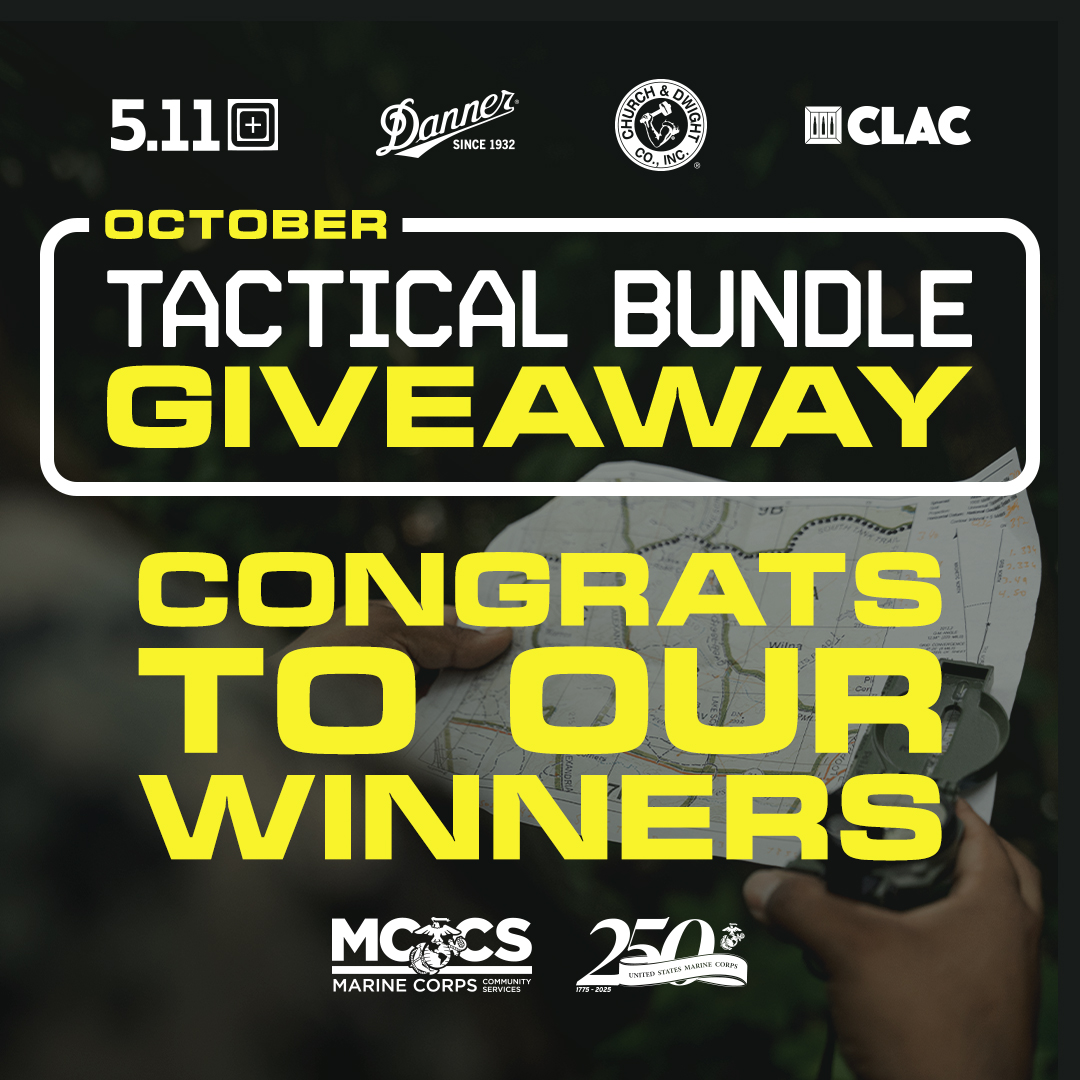 Our 25 Tactical Giveaway winners have officially been notified—and their gear has been delivered! 📦 

Special thanks to <a href="/5/">Reserved</a>.11, Danner, Church &amp; Dwight, and CLAC for sponsoring this contest! 🦅