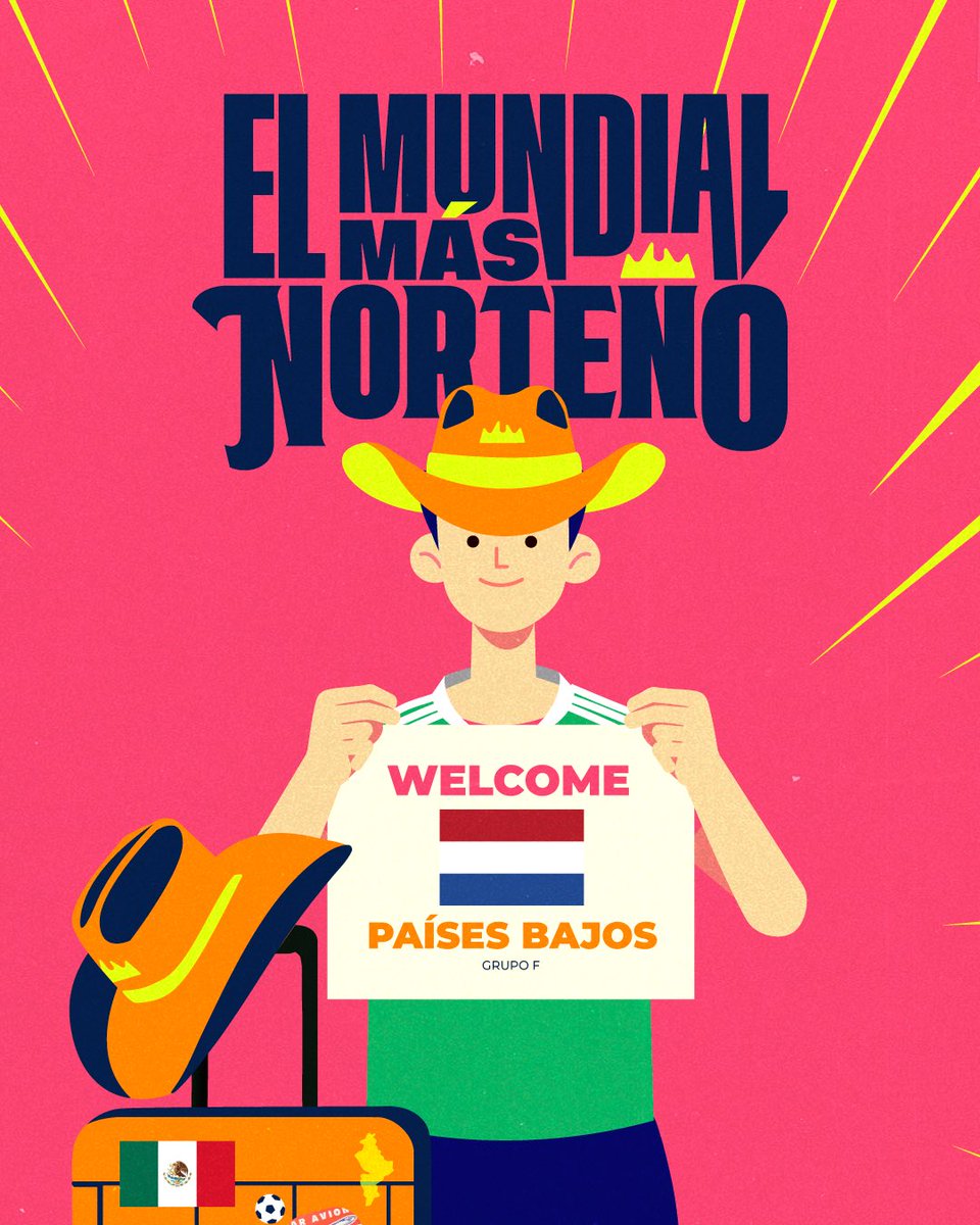 Listos para recibir a Países Bajos (LA NARANJA MECÁNICA) para vivir el MUNDIAL MÁS NORTEÑO. ¡Arráncate! 🇳🇱🤠⚽️🦁👊🏻