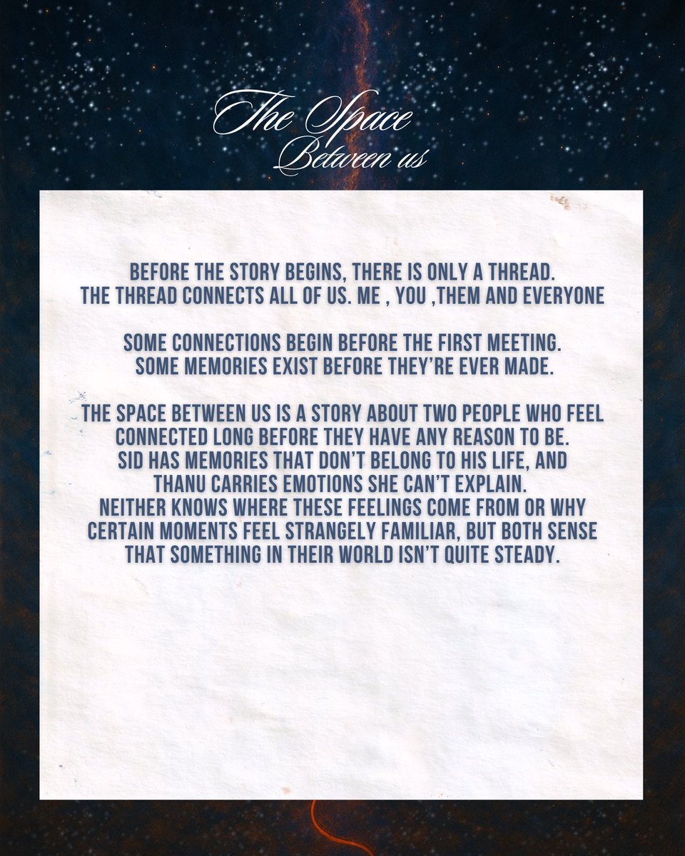 alien51udios's tweet photo. I’ve lived with this story for five years and sooner, I get to let it go into the world

This is my dream project, 
Everyone please make sometime and do read and support 

#Thespacebetweenus https://t.co/J5YLA93qkq