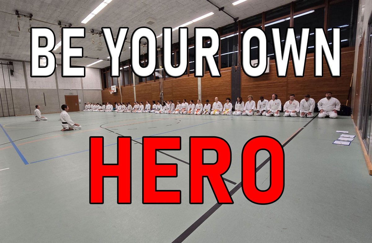 karateschule's tweet image. Aarau: Unser Motto im Karate "Be your own Hero!"
#KarateAarau