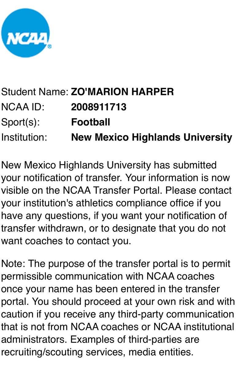 Zo’Marion Harper 7 tweet media