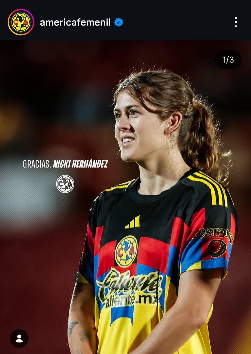 #NickyHernández se convierte en la primera baja de <a href="/AmericaFemenil/">Club América Femenil</a> 

Con 26 años, Hernández se convirtió en una de las consentidas de la afición americanista.

La "terreneitor" continuará su carrera en el Boston Legacy de la #NWSL