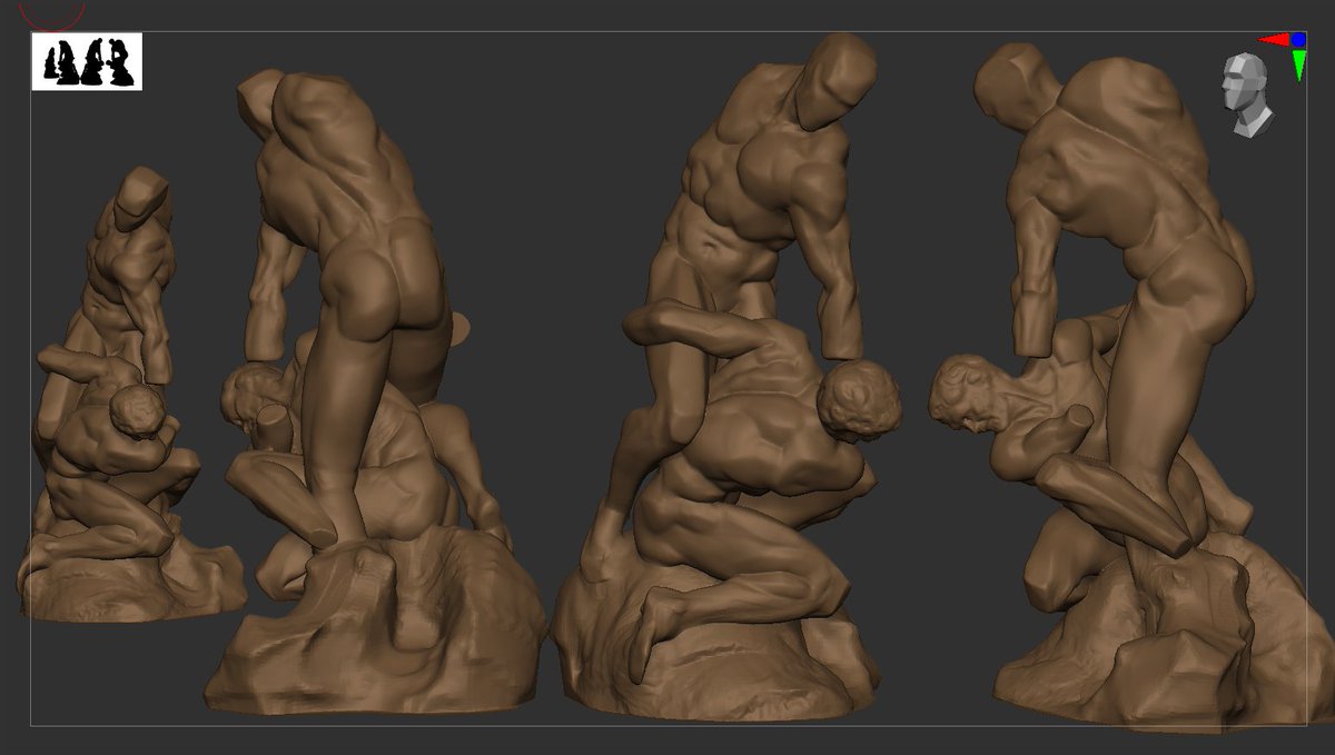 Another full planes study finished ✅
REF — Hercules vs Cacus, Michelangelo