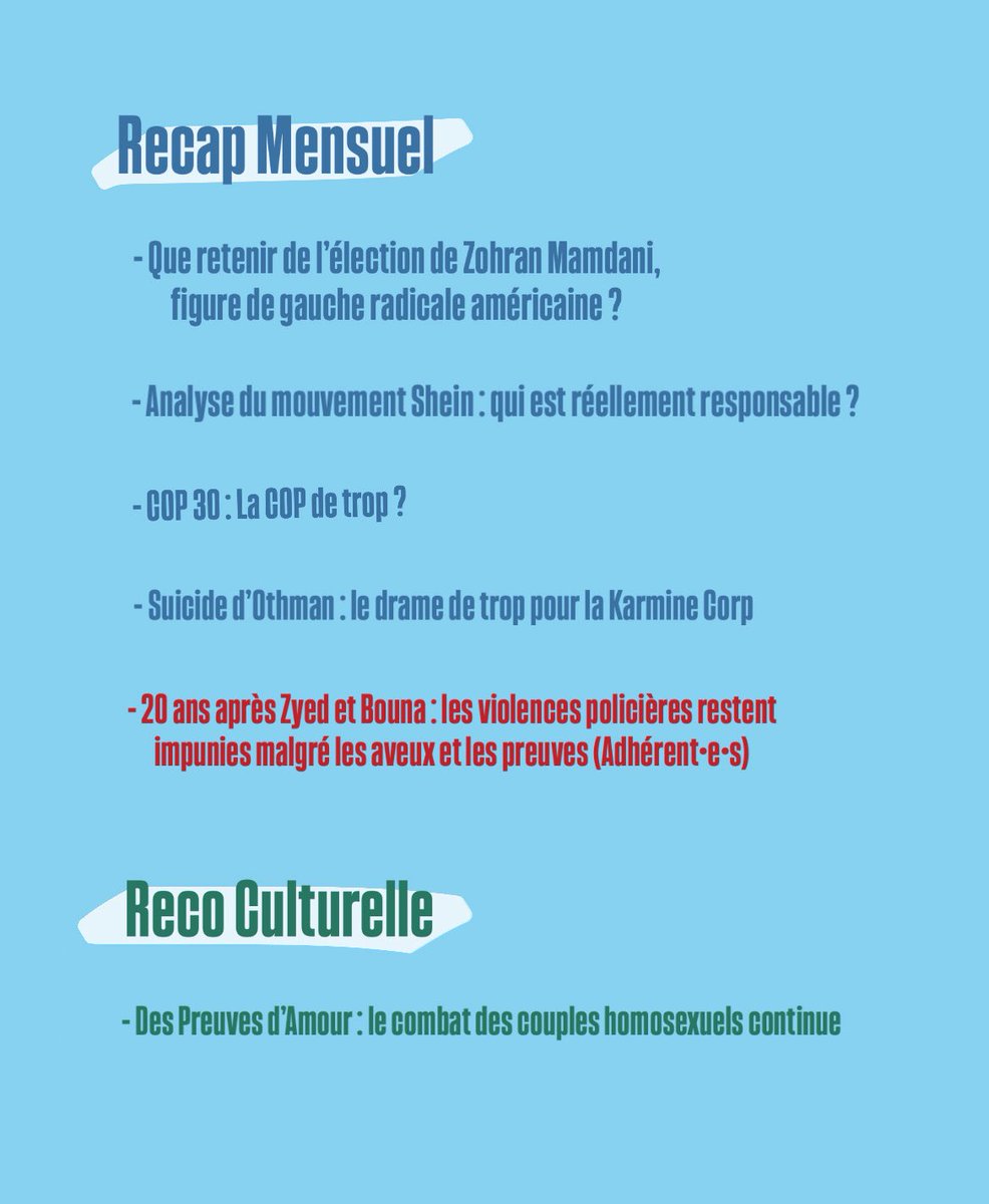 artforpeacefr's tweet image. Voici les sujets de la Newsletter de novembre :)

Il est encore temps de vous abonner ! Faites défiler pour trouver le lien ⤵️
