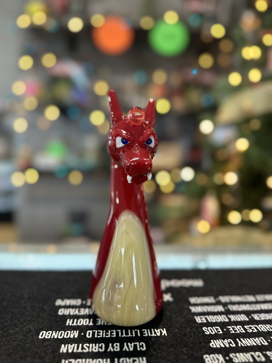 riptidemaine's tweet photo. To become the very best you gotta catch em all! Start by catching this Charizard here➡️ https://t.co/Cik3N1Mt72 #handblownglass #SmallBusiness #art #Charizard #maine https://t.co/JfLgV6W3v0
