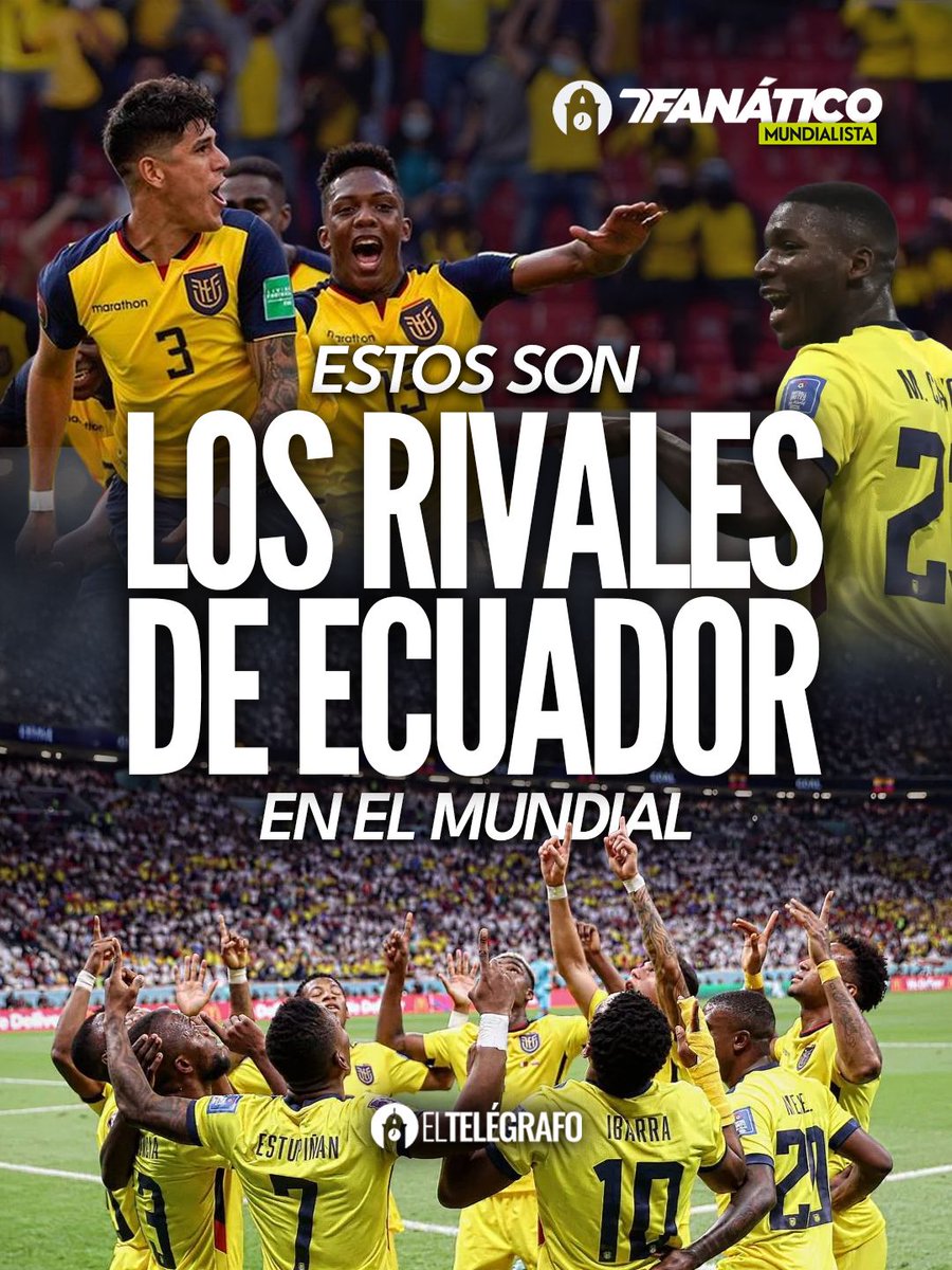 #SorteoMundial2026 I Estas son las selecciones con las que Ecuador se enfrentará en la Copa del Mundo. #LéaloEnET:  is.gd/EYQM51